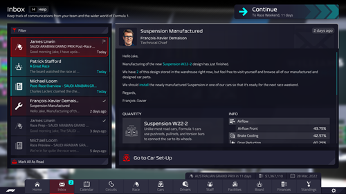 F1 Manager 2022 Tips - Manufacturing