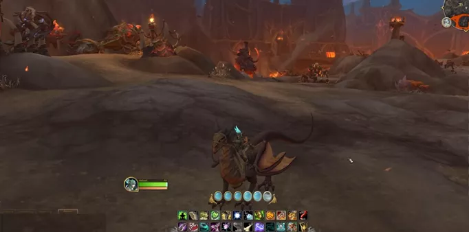 Riding a Winding Slitherdrake in WoW Dragonflight