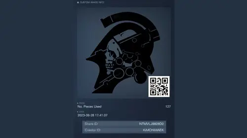 Image of a Kojima Productions decal in Armored Core 6