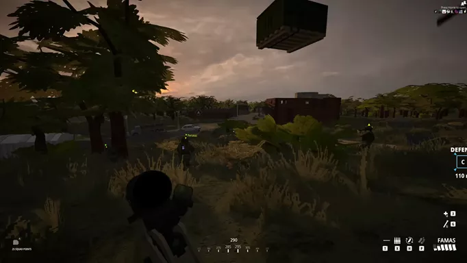 BattleBit Remastered gameplay showing a care package being called in