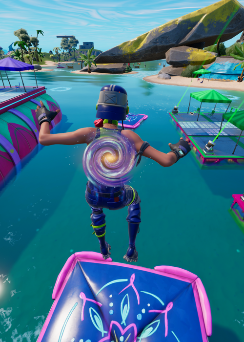 Here's how to bounce on three separate Crash Pads without landing in Fortnite