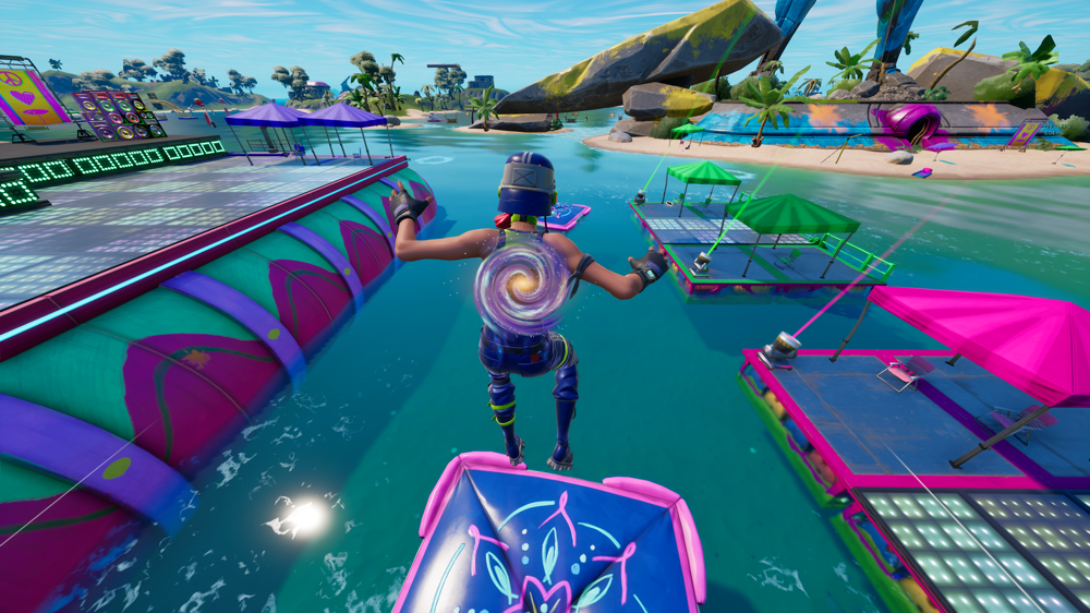 Here's how to bounce on three separate Crash Pads without landing in Fortnite