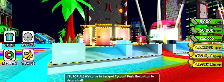 All Jackpot Tycoon codes for free tickets & jackpots