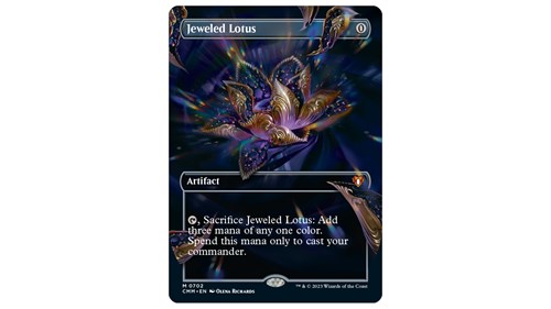 Magic the Gathering Jeweled Lotus Borderless Frame Break Card Commander Masters