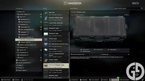 Image of the T H I C C weapon case in Escape from Tarkov