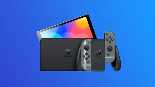 Image of the Nintendo Switch Smash Bros. Bundle console