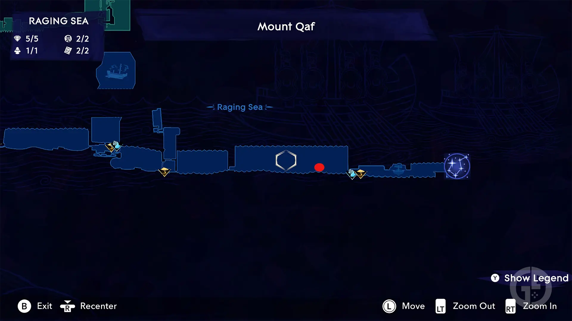 Mount Qaf map