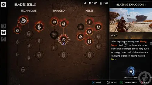 Blazing Explosion 1 in GOW Ragnarok