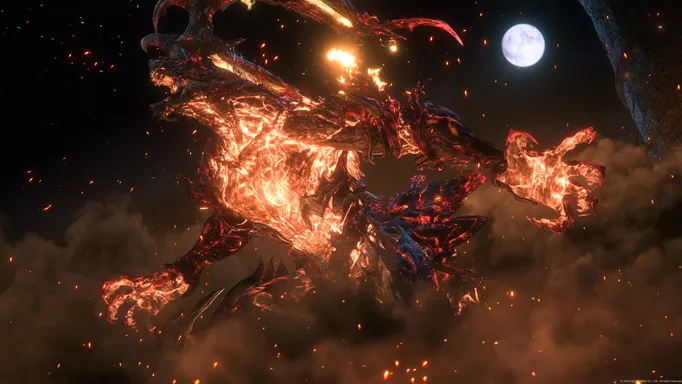 The Dark Eikon of Fire in Final Fantasy 16