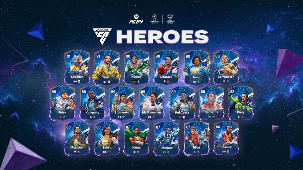 EA FC 24 Heroes: All new Hero cards revealed