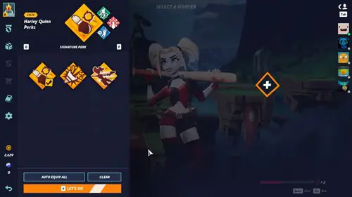 Harley Quinn's signature perks in MultiVersus.