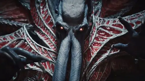 A close-up shot of Baldur's Gate 3's Mind Flayer.