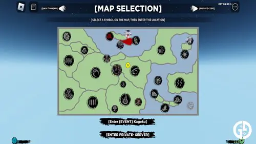 Shinobi Life 2 Kagoku map