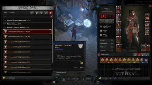 Runecrafting in Diablo 4