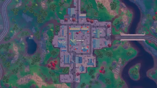 the surveillance camera locations at Doomstadt in Fortnite