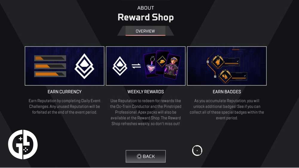 Is there a reward shop in Apex Legends Season 20?