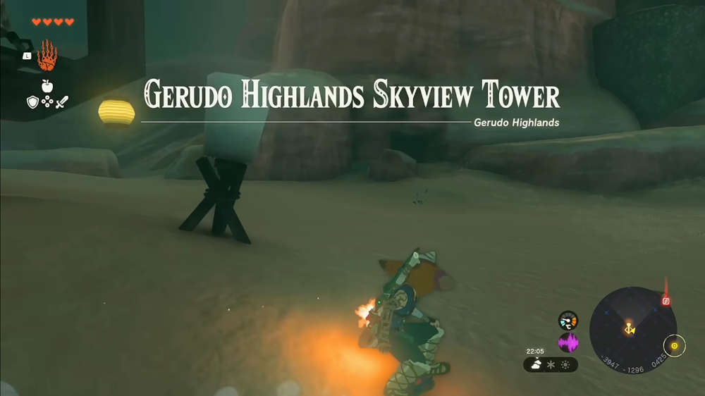 Zelda Tears of the Kingdom Gerudo Highlands Skyview Tower: Where to find & how to activate