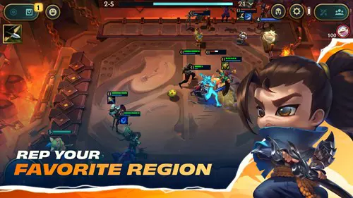 Key art for TFT with text "Rep your favorite region"