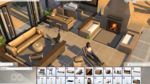 The Sims 4 Desert Luxe Kit build mode items