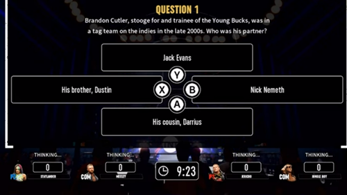 AEW Pop Quiz in AEW: Fight Forever