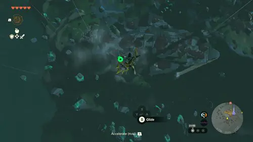 Aerial view of the Land of the Sky Fish in Zelda Tears of the Kingdom