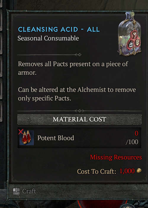 How to get & use Cleansing Acid in Diablo 4 Season of Blood